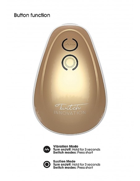 Twitch Hands - Free Suction & Vibration Toy - Gold