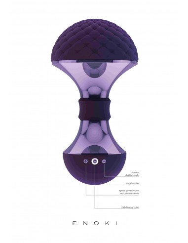 Enoki - Bendable Massager - Purple