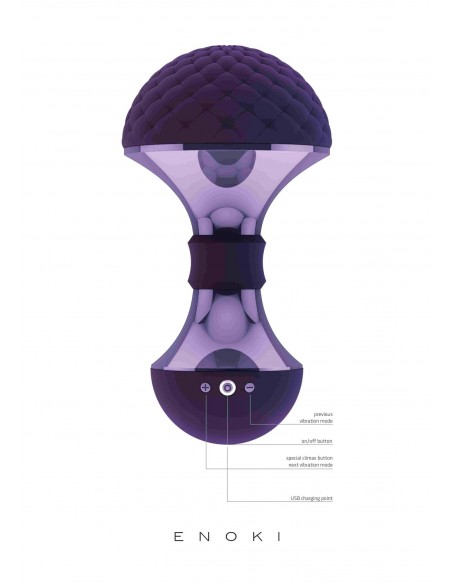 Enoki - Bendable Massager - Purple