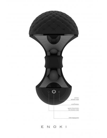 Enoki - Bendable Massager - Black