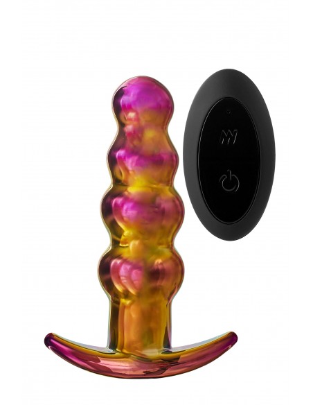 GLAMOUR GLASS REMOTE VIBE BEADED PLUG