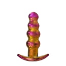 GLAMOUR GLASS REMOTE VIBE BEADED PLUG - 10