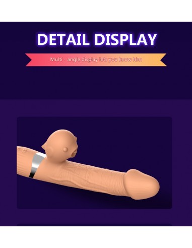 Wibrator-Basia Thtusting Vibrator 2 in 1 Tongue Vibrators USB