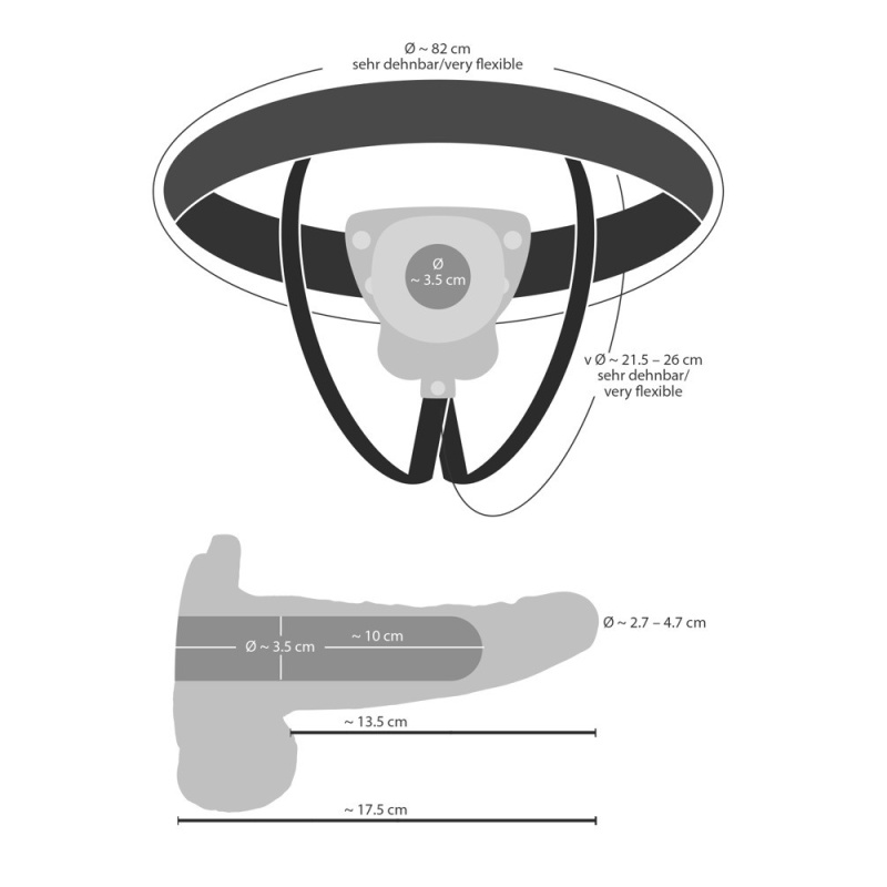 Nakładka na penisa z wibracją Vibrating Strap-On Sleeve – 7 trybów, długość całkowita 17,5 cm - 3