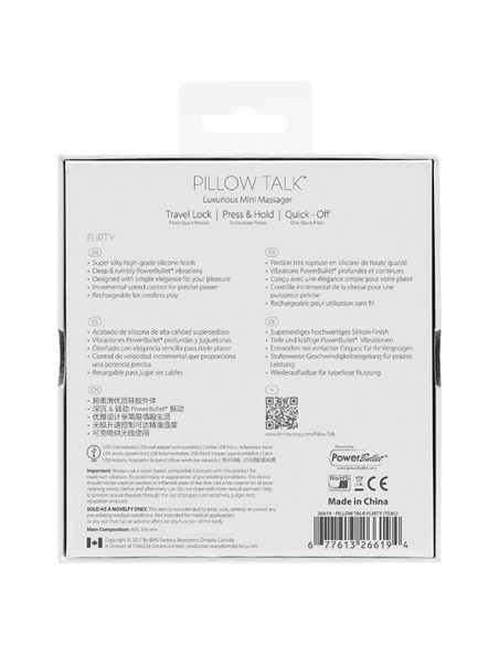 Pillow Talk - Flirty Bullet Vibrator Teal