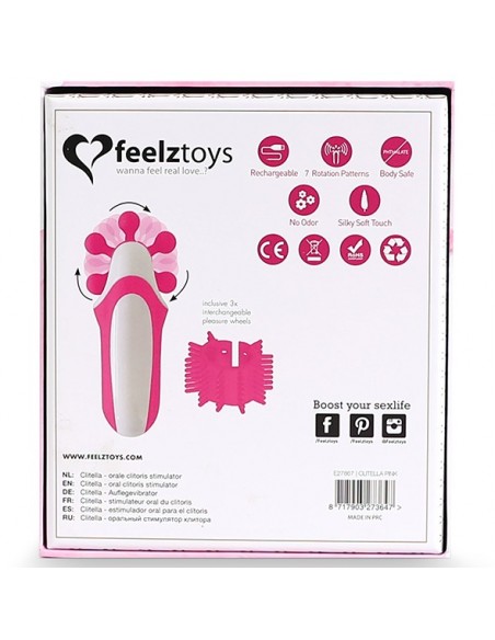 FeelzToys - Clitella Oral Clitoral Stimulator Pink