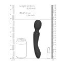 Stymulator dwustronny NAMI Black z falą powietrzną i 2 silnikami NG F1, 4 końcówki, 21,8 cm - 4