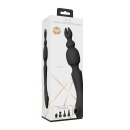 Stymulator dwustronny NAMI Black z falą powietrzną i 2 silnikami NG F1, 4 końcówki, 21,8 cm - 8