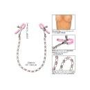 Zaciski na sutki Crystal Nipple Teasers z żelaza bezniklowego, z regulacją nacisku, 30,5 cm - 5