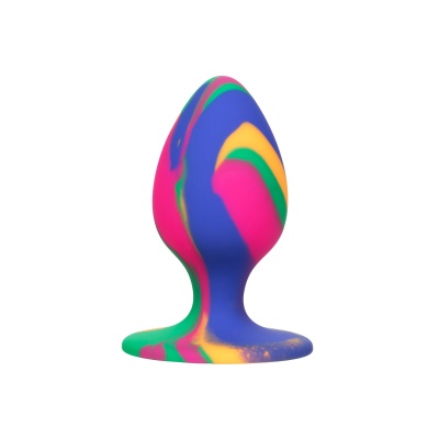 Korek analny Cheeky Medium Tie-Dye z przyssawką, 7,5 cm - 1