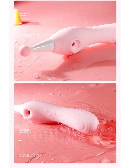 3 IN 1 clitoris suction vibration stick PINK