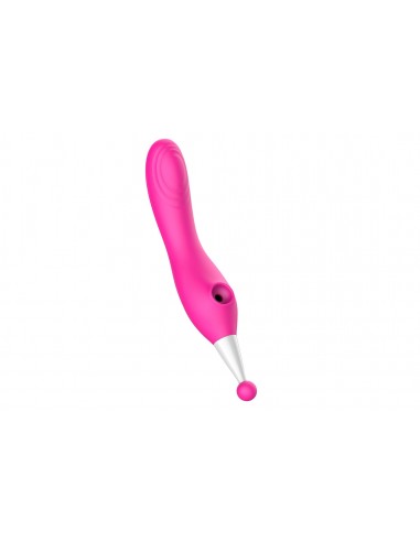 3 IN 1 clitoris suction vibration stick RED