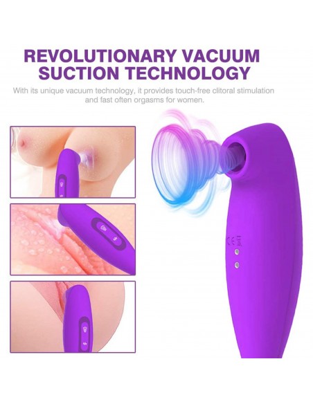 Clitoris Suction Vibration Stick PURPLE