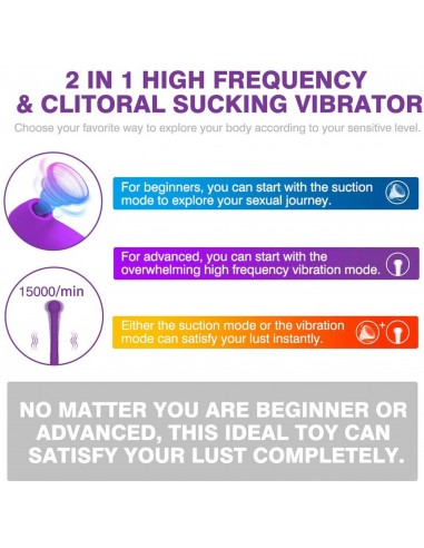 Clitoris Suction Vibration Stick PURPLE