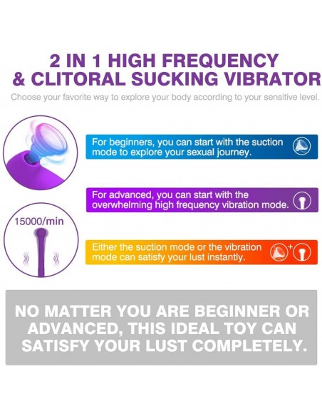 Clitoris Suction Vibration Stick PURPLE