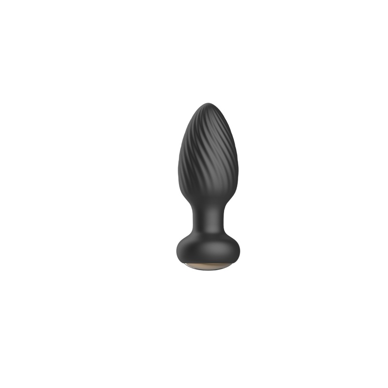 Korek analny treningowy Ultimate Anal Plug Training - 100% silikon, spiralny profil, rozszerzona podstawa - 1