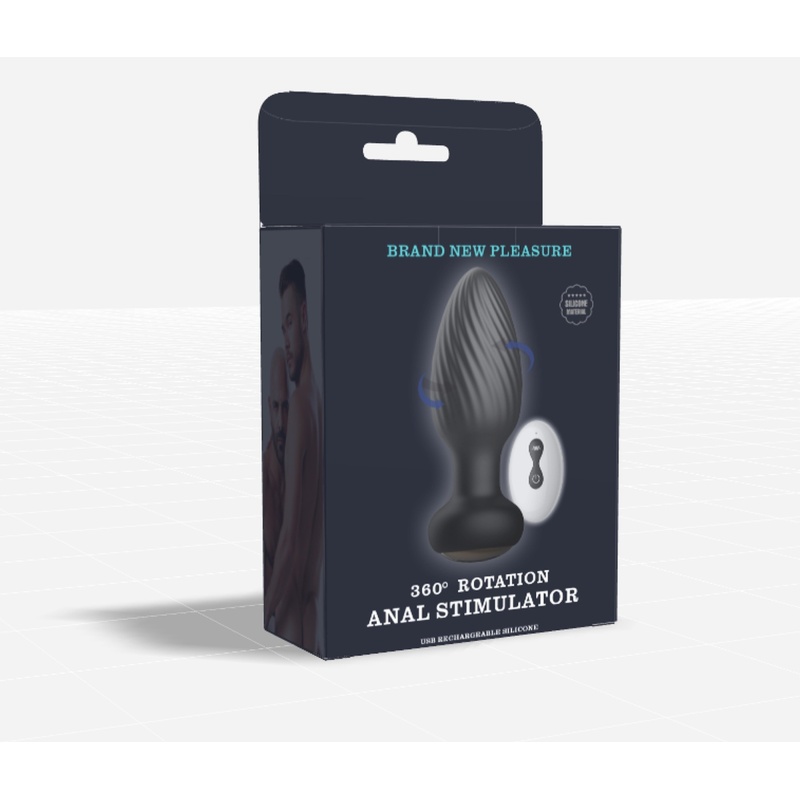 Korek analny treningowy Ultimate Anal Plug Training - 100% silikon, spiralny profil, rozszerzona podstawa - 2