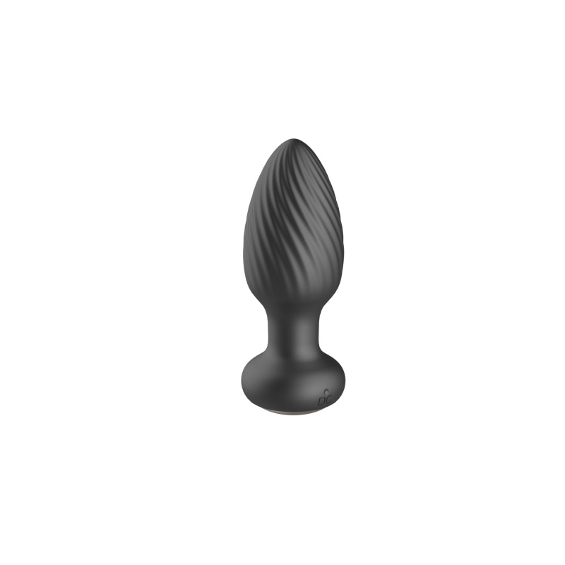 Korek analny treningowy Ultimate Anal Plug Training - 100% silikon, spiralny profil, rozszerzona podstawa - 4