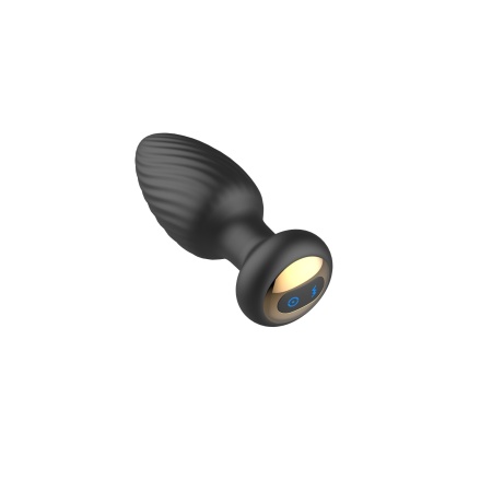 Korek analny treningowy Ultimate Anal Plug Training - 100% silikon, spiralny profil, rozszerzona podstawa - 5