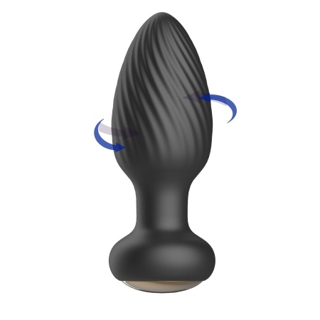 Korek analny treningowy Ultimate Anal Plug Training - 100% silikon, spiralny profil, rozszerzona podstawa - 7
