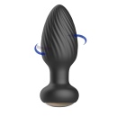 Korek analny treningowy Ultimate Anal Plug Training - 100% silikon, spiralny profil, rozszerzona podstawa - 7