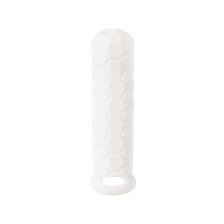 Nakładka na penisa Homme Long przedłużająca z pierścieniem na mosznę, TPE, 15,5 cm - 3