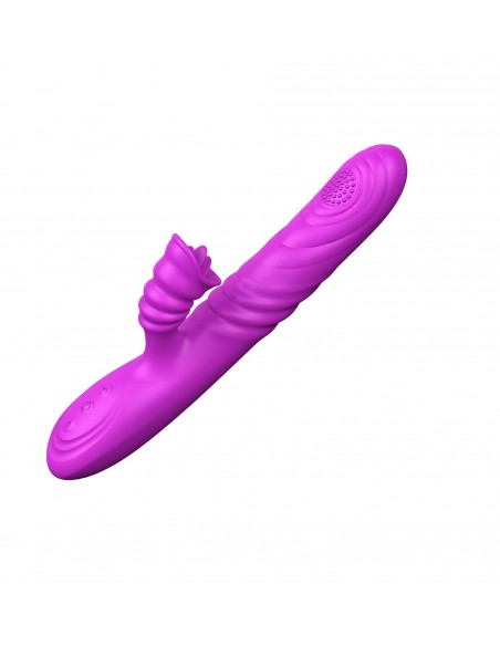 Wibrator-Angelia, USB 3 functions of thrusting / 20 vibrations Purple