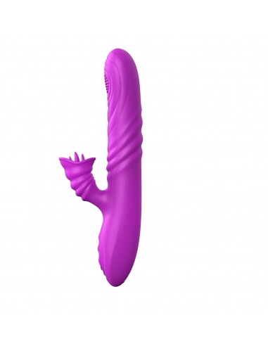 Wibrator-Angelia, USB 3 functions of thrusting / 20 vibrations Purple