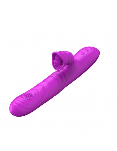 Wibrator-Angelia, USB 3 functions of thrusting / 20 vibrations Purple