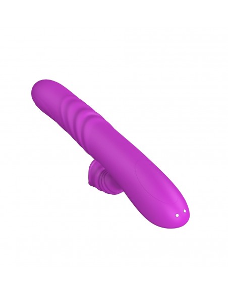 Wibrator-Angelia, USB 3 functions of thrusting / 20 vibrations Purple