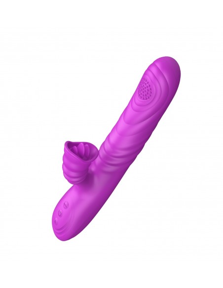 Wibrator-Angelia, USB 3 functions of thrusting / 20 vibrations Purple