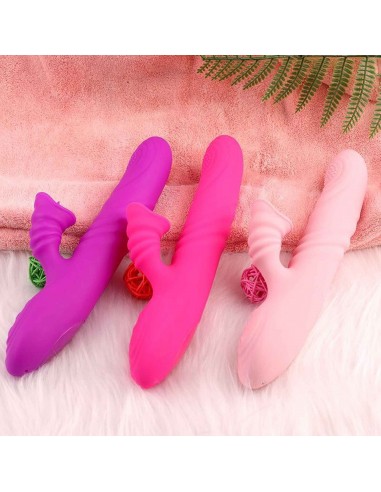 Wibrator-Angelia, USB 3 functions of thrusting / 20 vibrations Purple