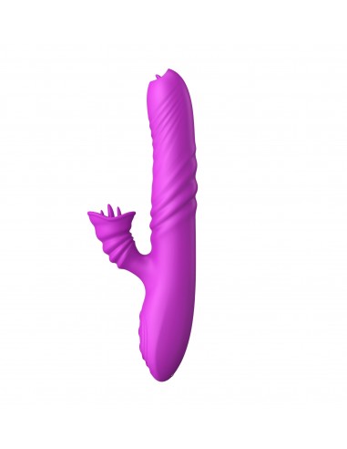 Wibrator-Angelia USB 3 functions of thrusting / 20 vibrations Purple