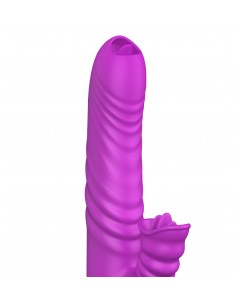Wibrator-Angelia USB 3 functions of thrusting / 20 vibrations Purple 2