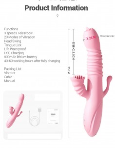 Wibrator-Ada USB -Pink 2