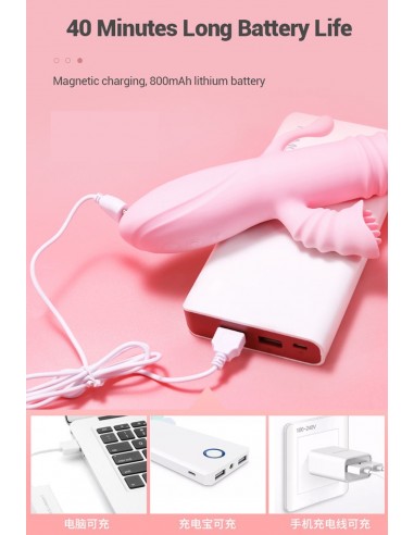 Wibrator-Ada USB -Pink