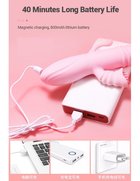 Wibrator-Ada USB -Pink