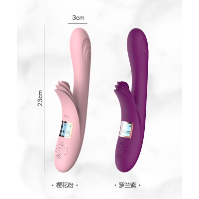 Wibrator Lilo USB z dwoma silnikami i podgrzewaniem 21 cm - 1 2