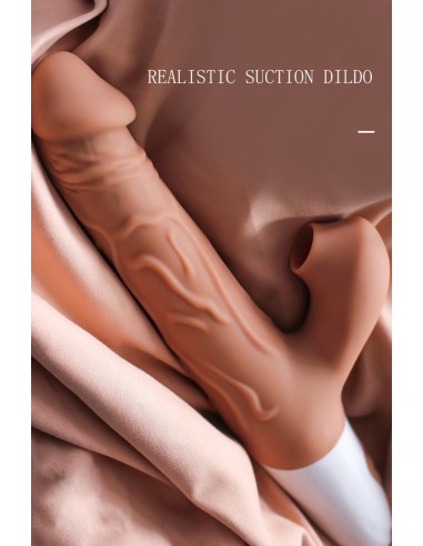 Realistic Thrusting Dildo with Suction Function