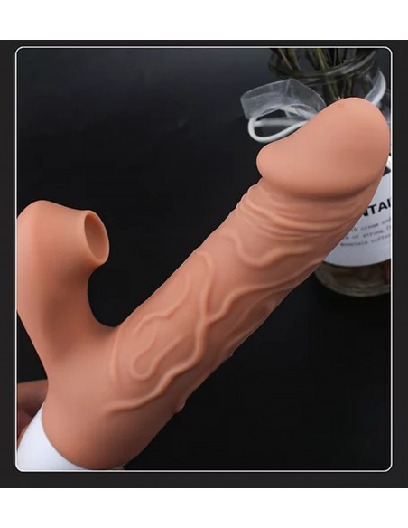 Realistic Thrusting Dildo with Suction Function