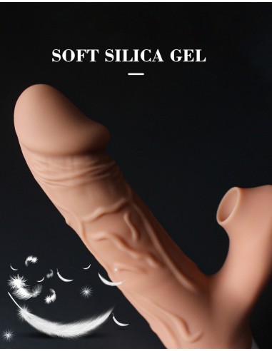 Realistic Thrusting Dildo with Suction Function