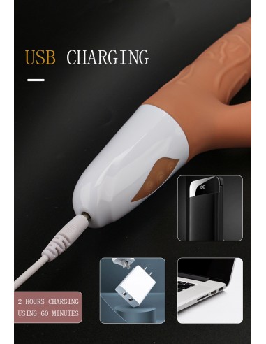 Realistic Thrusting Dildo with Suction Function