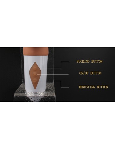 Realistic Thrusting Dildo with Suction Function