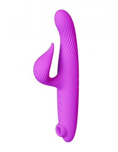 3 in 1 Thrusting Vibrator PURPLE