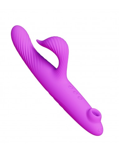 3 in 1 Thrusting Vibrator PURPLE