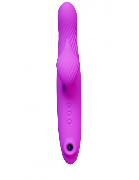 3 in 1 Thrusting Vibrator PURPLE