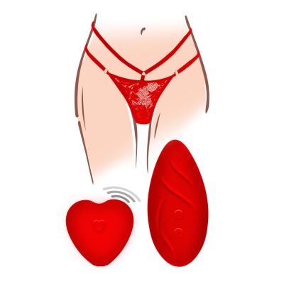 Wibrujące majtki Divine Panty Vibe ze stymulatorem łechtaczki i pilotem (9 cm) - 1
