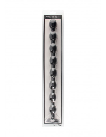 Ass Snake Beaded Dildo - 48 cm - Black