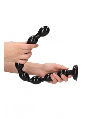 Ass Snake Beaded Dildo - 48 cm - Black