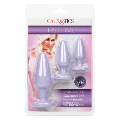 Crystal Booty Kit – 3-stopniowy zestaw korków analnych, 5–9 cm - 1 2